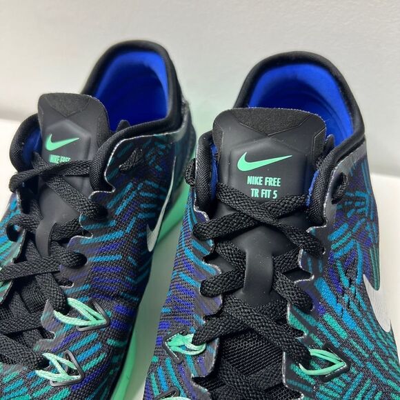 Nike Free 5.0 TR Fit 5 Blue Green Training Sneakers Womens Size 6.5 Athletic Run - Picture 4 of 10